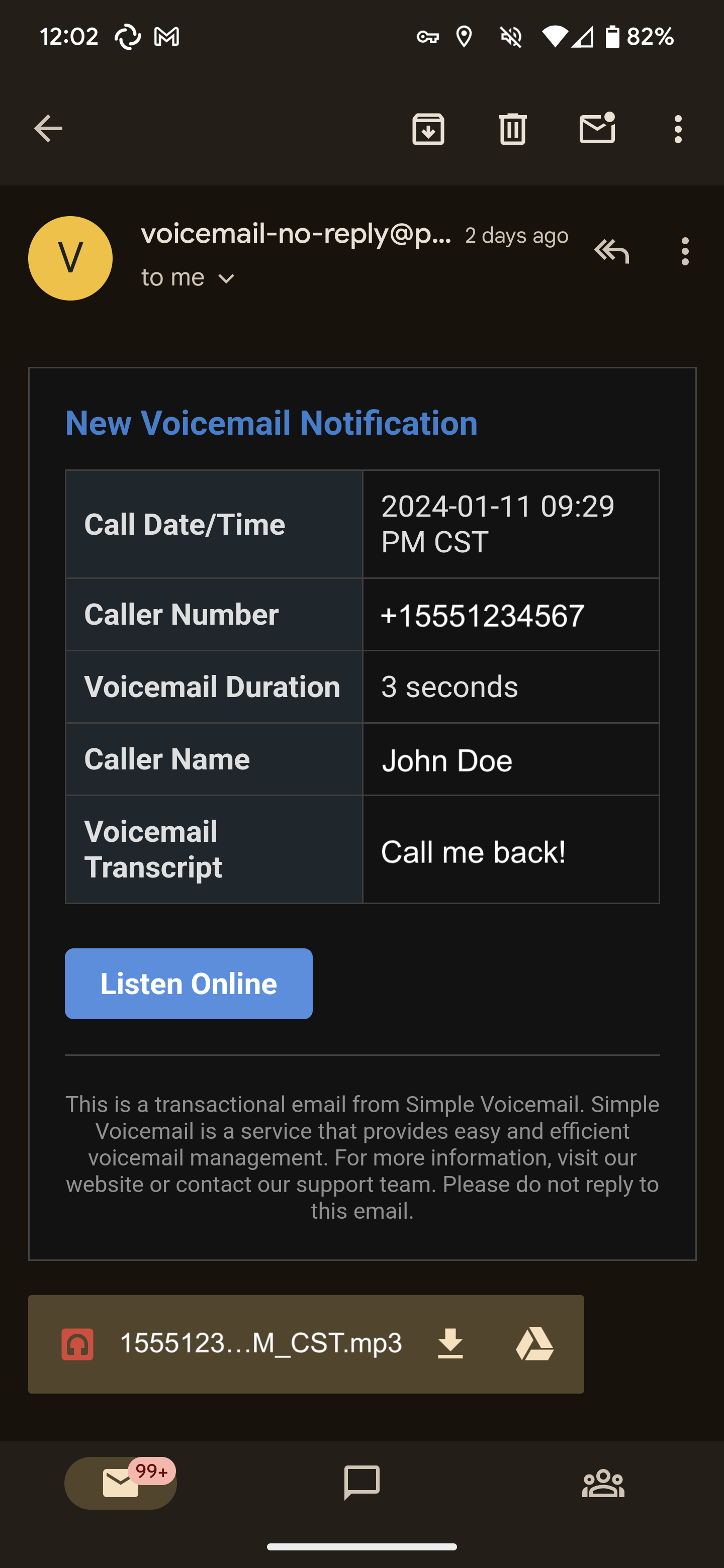 Voicemail Image